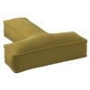 Olivově zelený sametový polštář písmeno T 40 cm
