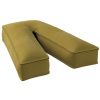 Olivově zelený sametový polštář písmeno V 40 cm