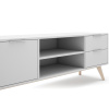 Bílý lakovaný TV stolek Marckeric Campus 180 x 40 cm -fv-interier-25