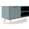 Zelený lakovaný TV stolek Marckeric Pisco 140 x 40 cm -fv-interier-25