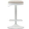 Béžová čalouněná barová židle Kave Home Zaib 63-84 cm