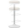 Béžová čalouněná barová židle Kave Home Zaib 63-84 cm