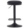 Černá čalouněná barová židle Kave Home Zaib 63-84 cm