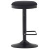 Černá čalouněná barová židle Kave Home Zaib 63-84 cm