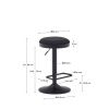 Černá čalouněná barová židle Kave Home Zaib 58-80 cm -fv-interier-25