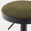 Tmavě zelená čalouněná barová židle Kave Home Zaib 58-80 cm -fv-interier-25
