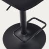 Černá čalouněná barová židle Kave Home Zenda 64-86 cm -fv-interier-25