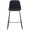 Černá čalouněná barová židle Kave Home Zunilda 65 cm