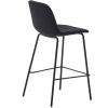 Černá čalouněná barová židle Kave Home Zunilda 65 cm