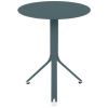 Šedý kovový stůl Fermob Rest'O Ø 60 cm