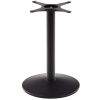 Větší černá kovová stolová podnož Kave Home Esilda 72 cm