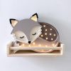 Šedá borovicová dětská LED lampa Liška 36 cm -fv-interier-25