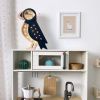 Černo-béžová borovicová dětská LED lampa Papuchalk 37,5 cm -fv-interier-25