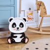 Černobílá dřevěná dětská LED lampa Panda 36 cm -fv-interier-25