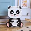 Černobílá dřevěná dětská LED lampa Panda 36 cm -fv-interier-25