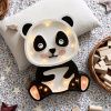 Černobílá dřevěná dětská LED lampa Panda 36 cm -fv-interier-25