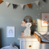 Bílá dřevěná dětská LED lampa Králíček 38 cm -fv-interier-25
