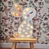 Bílá borovicová dětská LED lampa Králíček 38 cm -fv-interier-25