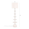 Hnědá mangová stojací lampa DUTCHBONE CATH 179 cm