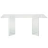 Skleněný jídelní stůl Kave Home Burano 200 x 90 cm
