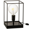 Černá kovová stolní lampa J-line Angul