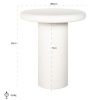 Bílý odkládací stolek Richmond Bloomstone 55 cm