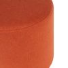 Oranžový vlněný puf Folk 70 cm