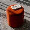 Oranžový vlněný puf Folk 40 cm -fv-interier-25