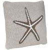 Šedý pletený dětský polštář Quax Starfish 30 x 30 cm