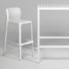 Bílá plastová zahradní barová židle Net 76 cm -fv-interier-25