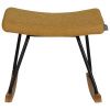 Hořčicově žlutá čalouněná podnožka Quax De Luxe 57 x 42 cm