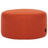 Oranžový vlněný puf Folk 50 cm