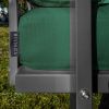 Tmavě zelená čtyřmístná zahradní pohovka MESONICA Soledo s antracitovou podnoží 270 cm -fv-interier-25