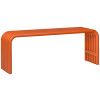 Oranžová kovová lavice Nokk 114 cm