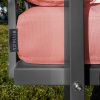 Červené zahradní křeslo MESONICA Soledo s antracitovou podnoží -fv-interier-25