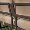 Světle hnědá dvoumístná zahradní pohovka MESONICA Soledo s antracitovou podnoží 140 cm -fv-interier-25