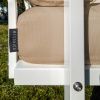 Světle hnědá dvoumístná zahradní pohovka MESONICA Soledo s bílou podnoží 140 cm -fv-interier-25