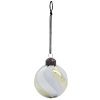 Set šesti zlato-stříbrných skleněných vánočních ozdob Glowi 6 cm