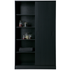 370837 4 cerna drevena skrin shelpine 200 x 120 cm