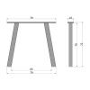 Set dvou dřevěných stolových podnoží O-Leg 79 x 10 cm -fv-interier-25