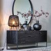 Černý jasanový TV stolek Frax 180 x 40 cm -fv-interier-25