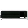 Černý jasanový TV stolek Frax 180 x 40 cm