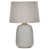 Šedá kameninová stolní lampa Tana 46 cm