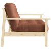 Hnědá trojmístná rozkládací pohovka Karup Design Unwind 218 cm