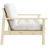 Bílá rozkládací pohovka Karup Design Unwind 218 cm