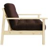 Tmavě hnědá trojmístná rozkládací pohovka Karup Design Unwind 218 cm