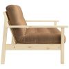 Světle hnědá trojmístná rozkládací pohovka Karup Design Unwind 218 cm