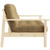 Tmavě béžová trojmístná rozkládací pohovka Karup Design Unwind 218 cm