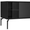 Černý TV stolek Met 116 x 42 cm -fv-interier-25