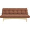 Hnědá trojmístná rozkládací pohovka Karup Design Folk 190 cm